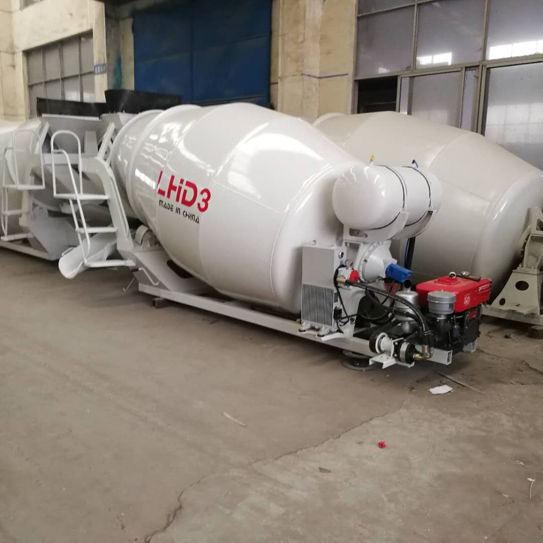 出口越南2方混凝土攪拌柴油機罐試機